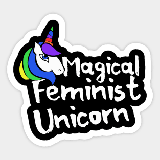 Magical Feminist Unicorn Sticker